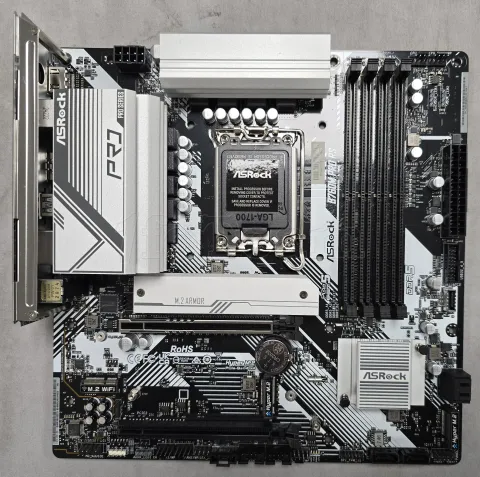 Photo de Carte Mère ASRock B760M Pro RS DDR5 (Intel LGA 1700) Micro ATX - S/N H6M0XB123046 - ID 222736