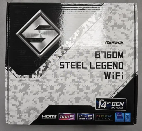 Photo de Carte Mère ASRock B760M Steel Legend WiFi DDR5 (Intel LGA 1700) Micro ATX - S/N H6M0XB120424 - ID 222741