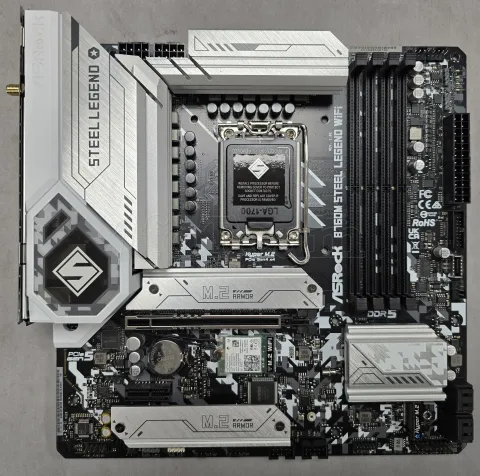 Photo de Carte Mère ASRock B760M Steel Legend WiFi DDR5 (Intel LGA 1700) Micro ATX - S/N H6M0XB120424 - ID 222741