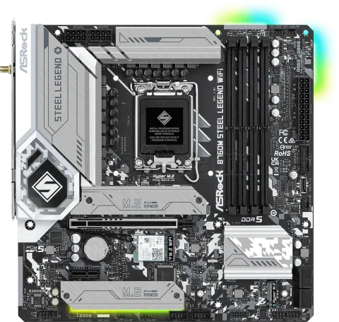 Photo de Carte Mère ASRock B760M Steel Legend WiFi DDR5 (Intel LGA 1700) Micro ATX