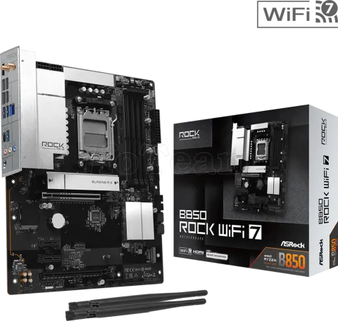 Photo de Carte mère ASRock B850 Rock WiFi 7 (AM5)