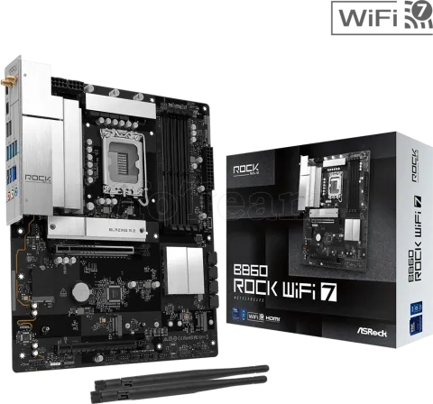 Photo de Carte Mère ASRock B860 Rock WiFi 7 (Intel LGA 1851)