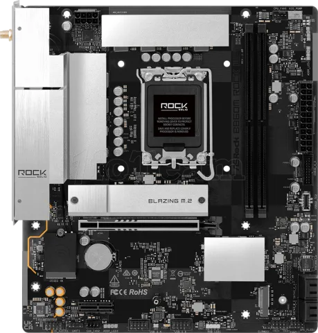 Photo de Carte Mère ASRock B860M Rock WiFi (Intel LGA 1851) Micro ATX