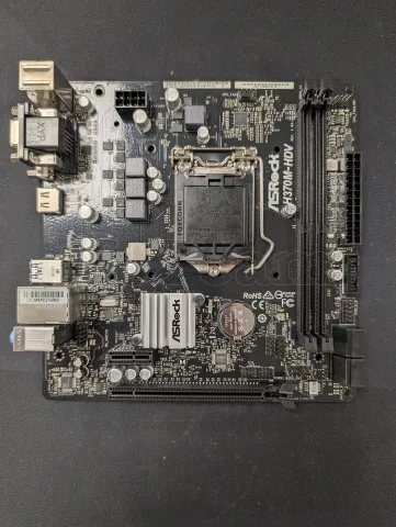 Photo de Carte Mère ASRock H370M-HDV (Intel LGA 1151 v2) Micro ATX - S/N DCM0XB259082 - ID 222711