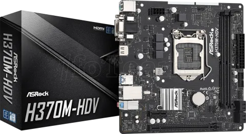 Photo de Carte Mère ASRock H370M-HDV (Intel LGA 1151 v2) Micro ATX