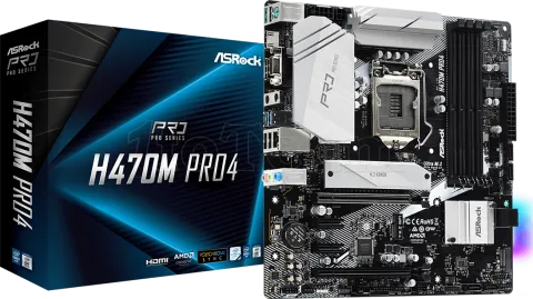 Photo de Carte Mère ASRock H470M Pro4 (Intel LGA 1200) Micro ATX