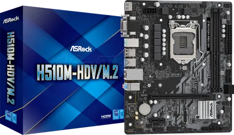 Photo de Carte Mère ASRock H510M-HDV/M.2 (Intel LGA 1200) Micro ATX