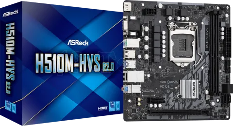 Photo de Carte Mère ASRock H510M-HVS R2.0 (Intel LGA 1200) Micro ATX