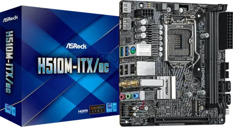 Photo de Carte Mère ASRock H510M-ITX/AC (Intel LGA 1200) Mini ITX