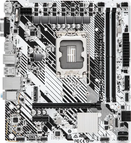 Photo de Carte Mère ASRock H610M-HDV/M.2+ DDR5 (Intel LGA 1700) Micro ATX