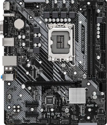 Photo de Carte Mère ASRock H610M-HDV/M.2 (Intel LGA 1700) Micro ATX