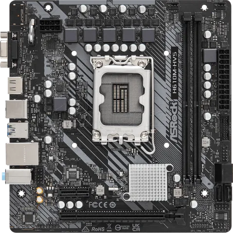 Photo de Carte Mère ASRock H610M-HVS (Intel LGA 1700) Micro ATX