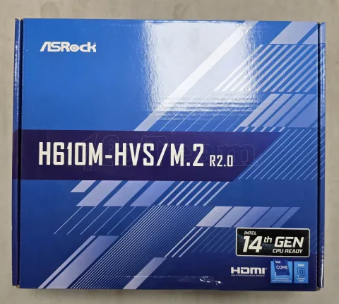 Photo de Carte Mère ASRock H610M-HVS/M.2 R2.0 (Intel LGA 1700) Micro ATX - S/N H7M0XB165471 - ID 222714