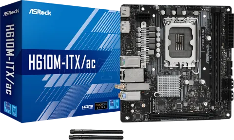 Photo de Carte Mère ASRock H610M-ITX/ac (Intel LGA 1700) Micro ATX