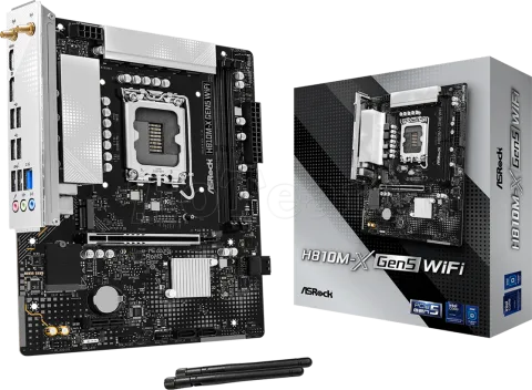 Photo de Carte mère ASRock H810M-X Gen5 WiFi DDR (Intel LGA 1851) Micro ATX