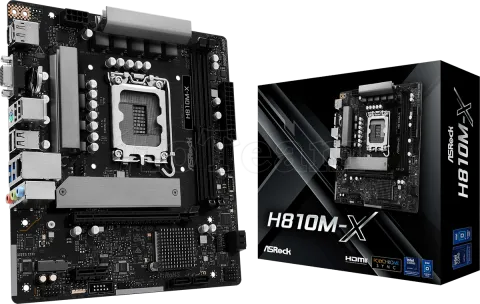 Photo de Carte Mère ASRock H810M-X (Intel LGA 1851) Micro ATX