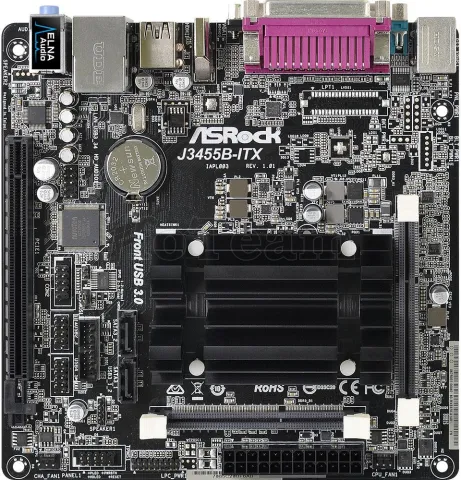 Photo de Carte Mère ASRock J3455B-ITX avec Processeur Intel Celeron J3455 (2.3Ghz) - Mini ITX