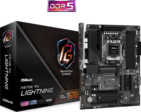 Photo de Carte Mère ASRock X670E Phantom Gaming Lightning (AM5)