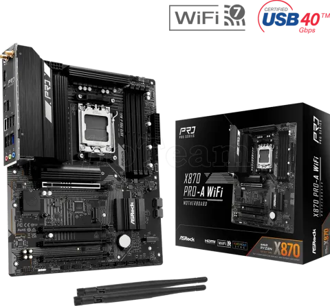Photo de Carte Mère ASRock X870 Pro-A WiFi (AMD AM5)