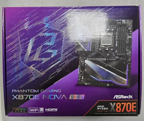 Photo de Carte Mère ASRock X870E Nova WiFi (AMD AM5) - S/N J1M0XB012227 - ID 222752