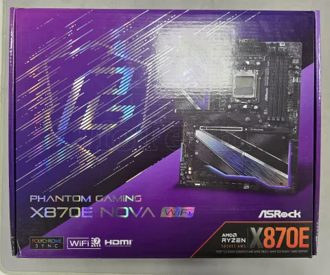 Photo de Carte Mère ASRock X870E Nova WiFi (AMD AM5) - S/N J2M0XB077206 - ID 222751
