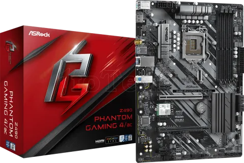 Photo de Carte Mère ASRock Z490 Phantom Gaming 4/AC (Intel LGA 1200)