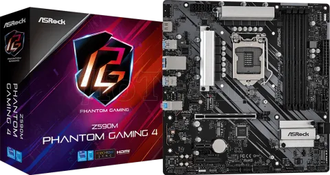 Photo de Carte Mère ASRock Z590M Phantom Gaming 4 (Intel LGA 1200) Micro ATX