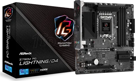 Photo de Carte Mère ASRock Z790M Phantom Gaming Lightning DDR4 (Intel LGA 1700)