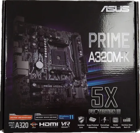 Photo de Carte Mère Asus Prime A320M-K (AM4) Micro-ATX - SN R7M0KK00T2242R5 - ID 197783