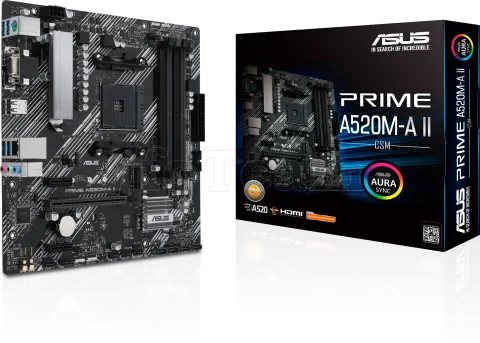 Photo de Carte Mère Asus Prime A520M-A II/CSM (AM4) Micro-ATX