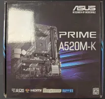 Photo de Carte Mère Asus Prime A520M-K (AM4) Micro-ATX - S/N T7M0CS030330L59 - ID 222706
