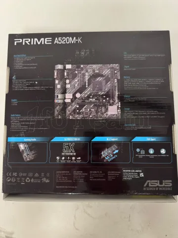 Photo de Carte Mère Asus Prime A520M-K (AM4) Micro-ATX - SN : TAM0PH03B236FD5 - ID : 227011