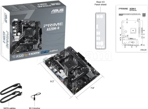 Photo de Carte Mère Asus Prime A520M-R (AM4) Micro-ATX