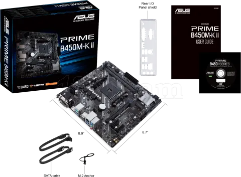 Photo de Carte Mère Asus Prime B450M-K II (AM4) Micro ATX