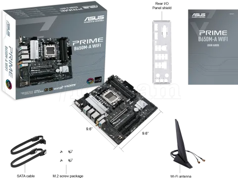 Photo de Carte Mère Asus Prime B650M-A WiFi (AM5) Micro ATX