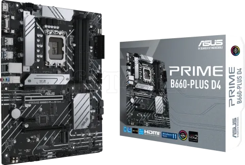 Photo de Carte Mère Asus Prime B660-Plus D4 (Intel LGA 1700)