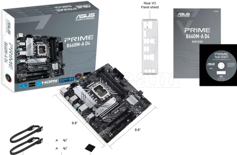 Photo de Carte Mère Asus Prime B660M-A D4 (Intel LGA 1700) Micro ATX