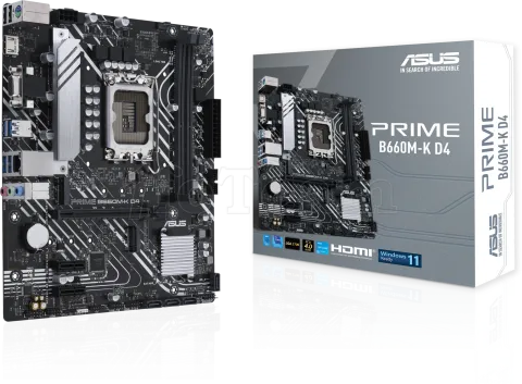 Photo de Carte Mère Asus Prime B660M-K D4 (Intel LGA 1700)