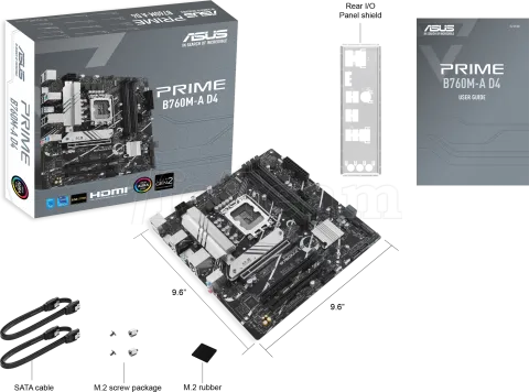Photo de Carte Mère Asus Prime B760M-A CSM DDR4 (Intel LGA 1700) Micro ATX