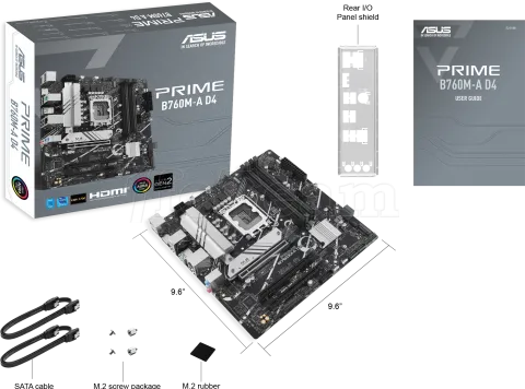 Photo de Carte Mère Asus Prime B760M-A DDR4 (Intel LGA 1700) Micro ATX