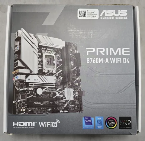 Photo de Carte Mère Asus Prime B760M-A WiFi DDR4 (Intel LGA 1700) Micro ATX - S/N SBM0CS02L044A6B - ID 222743