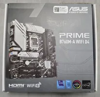Photo de Carte Mère Asus Prime B760M-A WiFi DDR4 (Intel LGA 1700) Micro ATX - S/N SBM0CS02L044A6B - ID 222743
