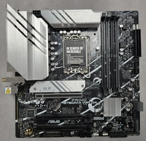 Photo de Carte Mère Asus Prime B760M-A WiFi DDR4 (Intel LGA 1700) Micro ATX - S/N SBM0CS02L044A6B - ID 222743