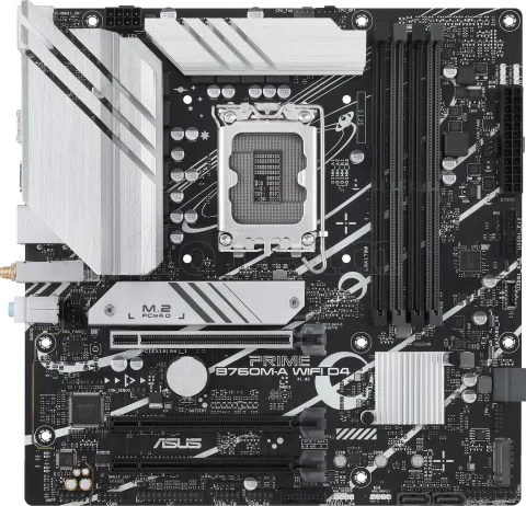 Photo de Carte Mère Asus Prime B760M-A WiFi DDR4 (Intel LGA 1700) Micro ATX