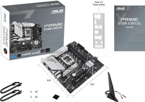 Photo de Carte Mère Asus Prime B760M-A WiFi DDR4 (Intel LGA 1700) Micro ATX