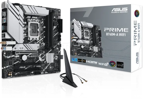 Photo de Carte Mère Asus Prime B760M-A WiFi DDR5 (Intel LGA 1700) Micro ATX