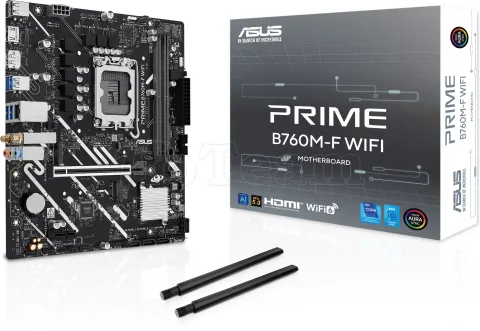 Photo de Carte mère Asus Prime B760M-F WiFi (Intel LGA1700) Micro ATX
