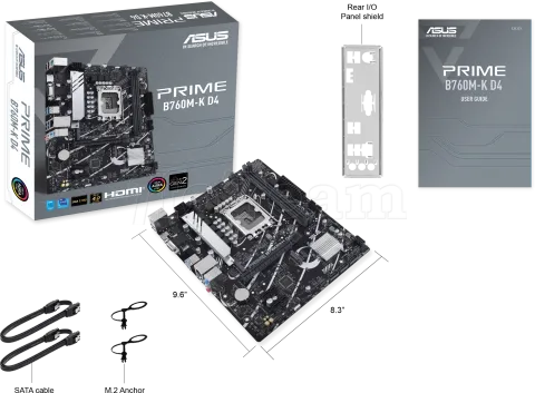 Photo de Carte Mère Asus Prime B760M-K DDR4 (Intel LGA 1700)