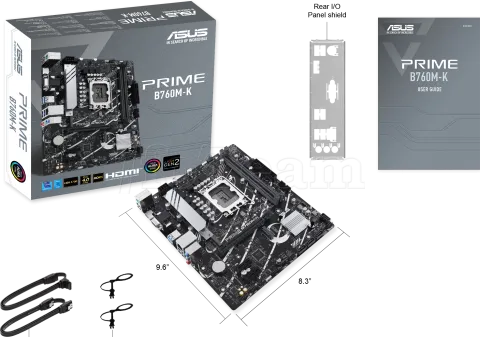 Photo de Carte Mère Asus Prime B760M-K DDR5 (Intel LGA 1700)