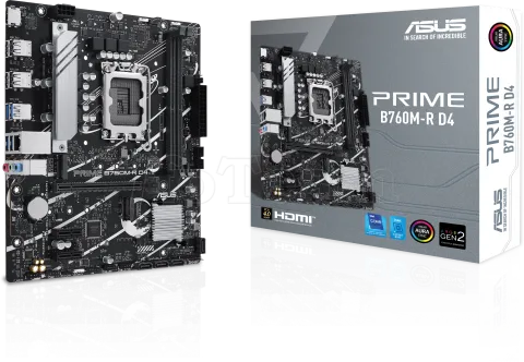 Photo de Carte Mère Asus Prime B760M-R DDR4 (Intel LGA 1700) Micro ATX